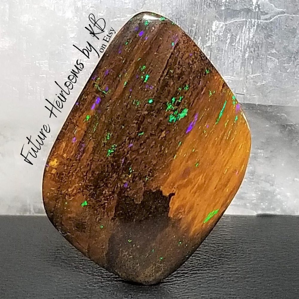 Stellar Australian Koroit Opal * 25.41 x 19.06 x 4.61mm * flashy boulder opal